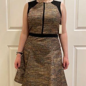 NEVER WORN gorgeous metallic tweed dress 🖤
